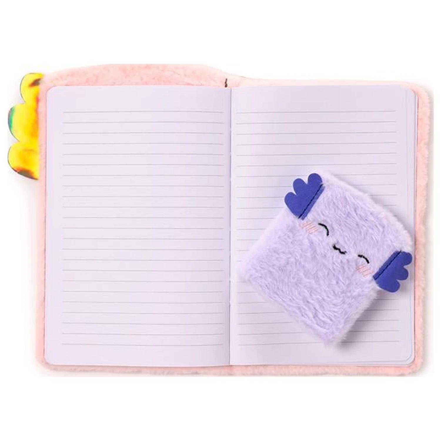 Kawaii Maddie the Axolotl Premium flauschiges Notizbuch + 1 Mini Produktfoto