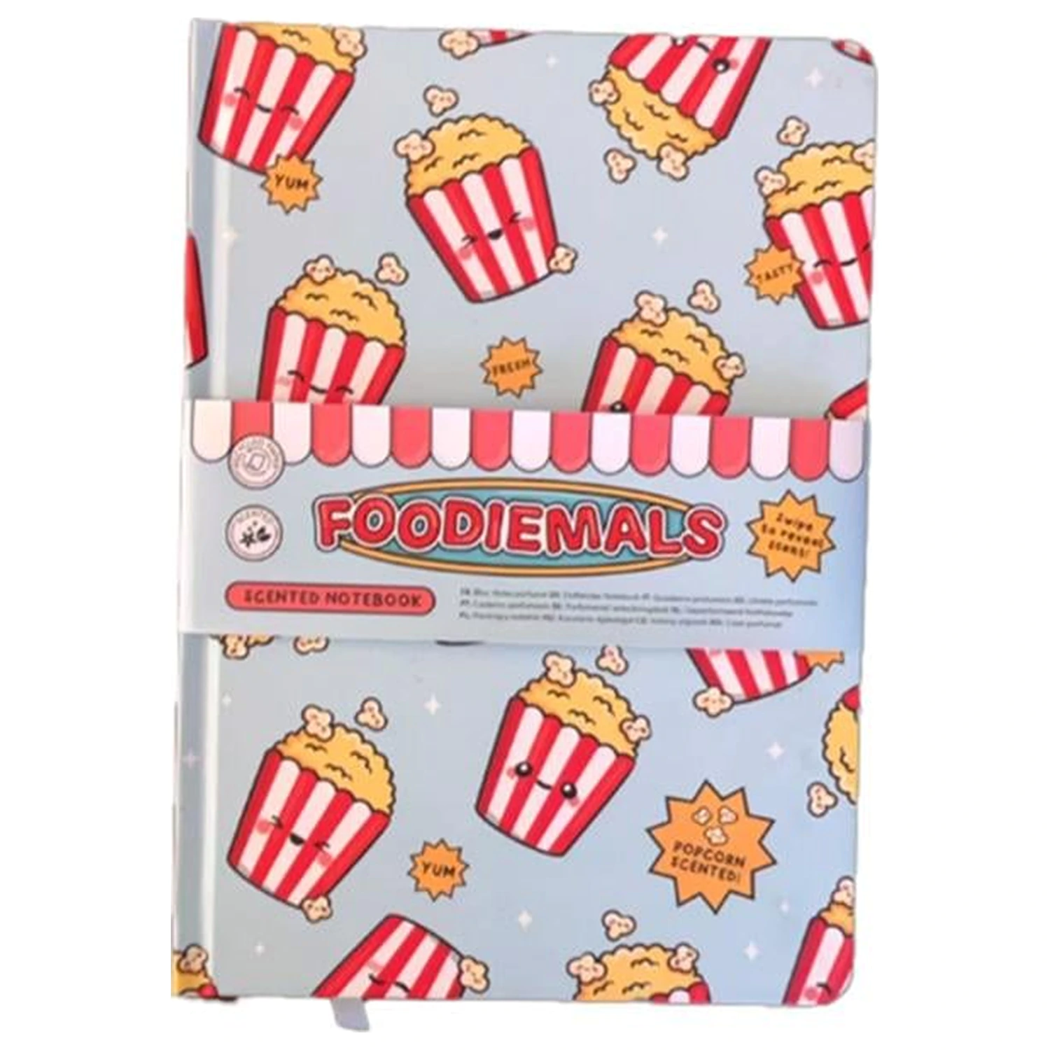 Kawaii Popcorn Premium Duftendes Notizbuch Produktfoto