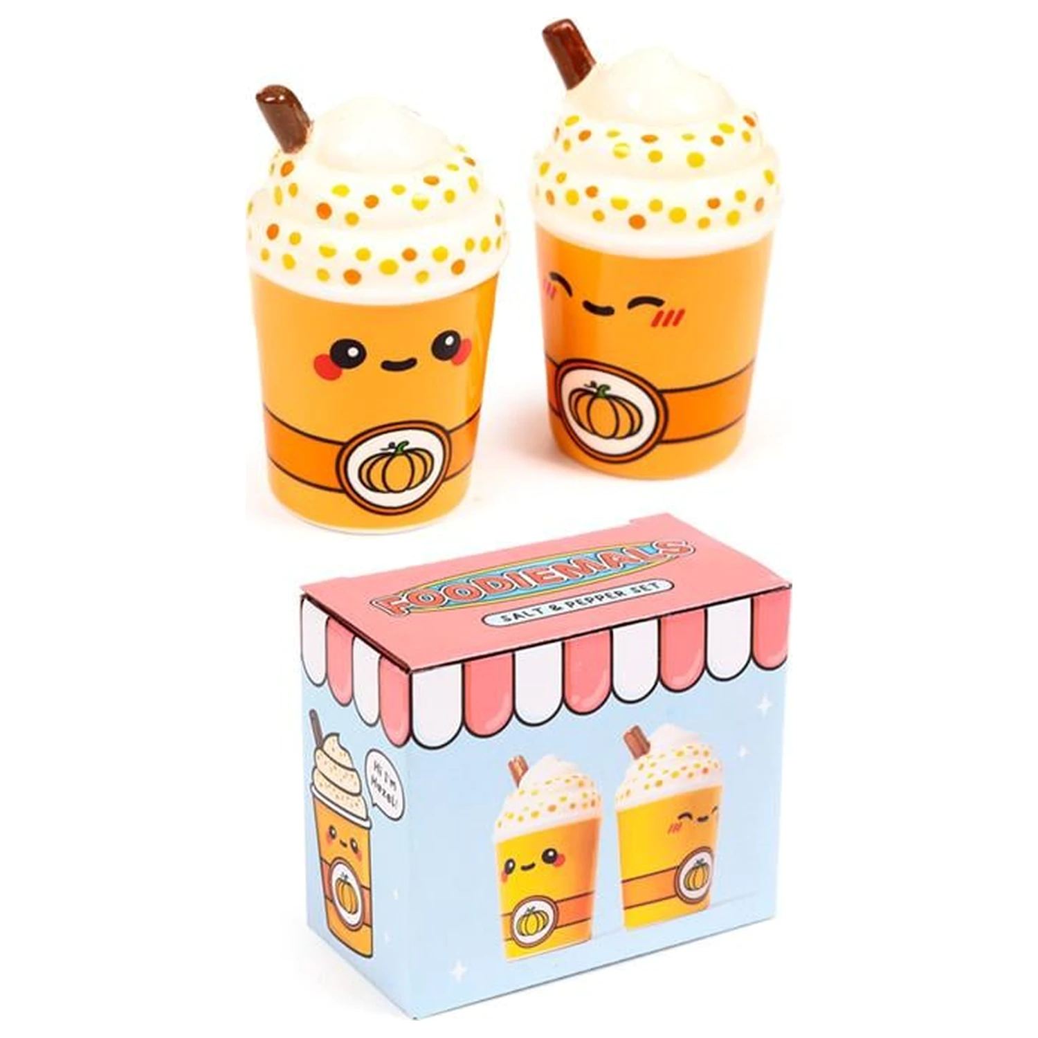 KAWAII Spiced Pumpkin Latte Salz- und Pfefferstreuer-Set Produktfoto