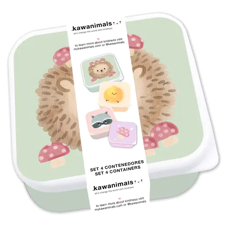Kawanimals Forest Set mit 4 Lunchboxen Produktfoto