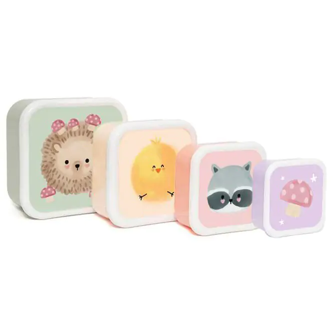 Kawanimals Forest Set mit 4 Lunchboxen Produktfoto