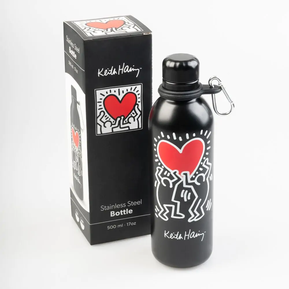 Keith Haring Edelstahl Flasche 500ml Produktfoto