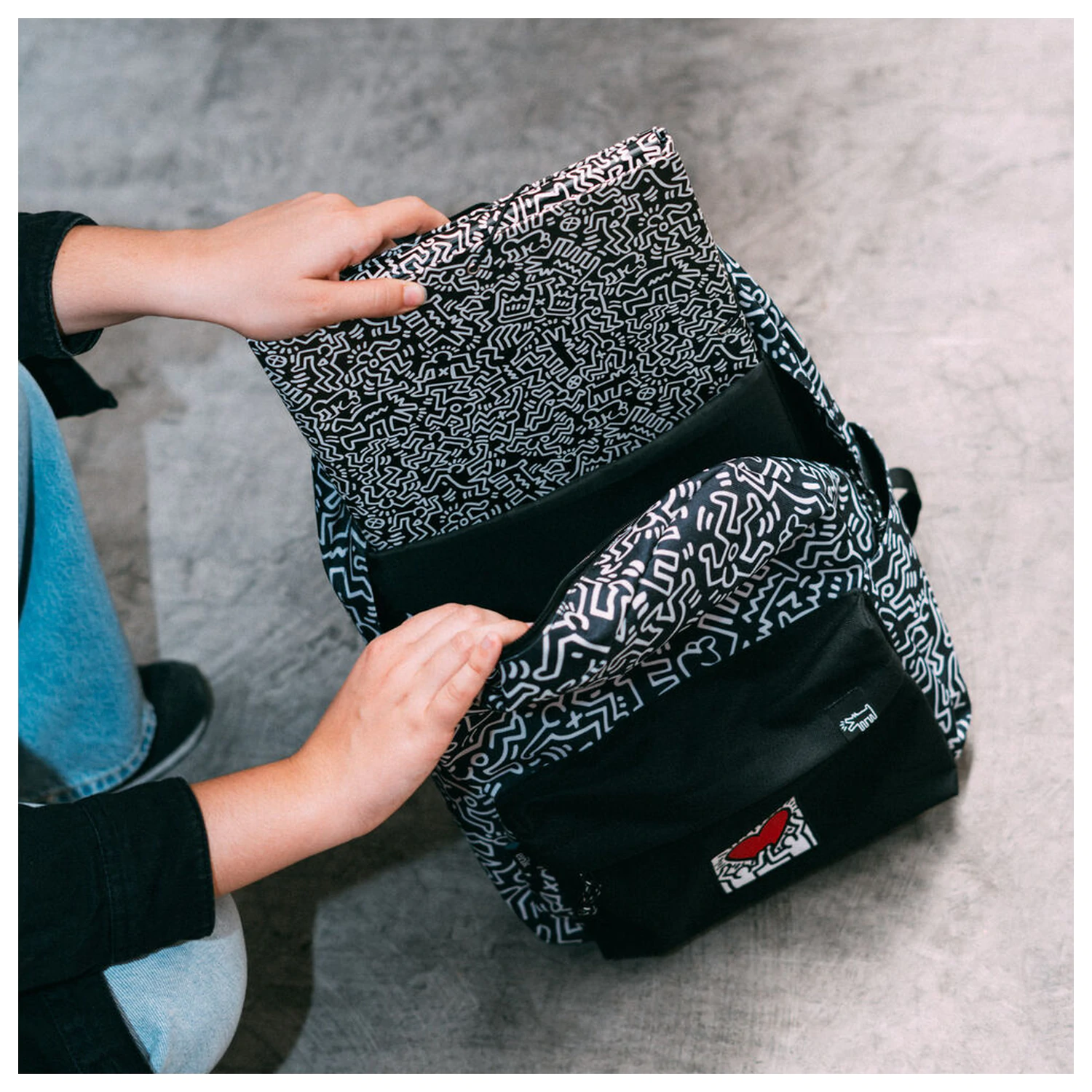 Keith Haring Rucksack Produktfoto