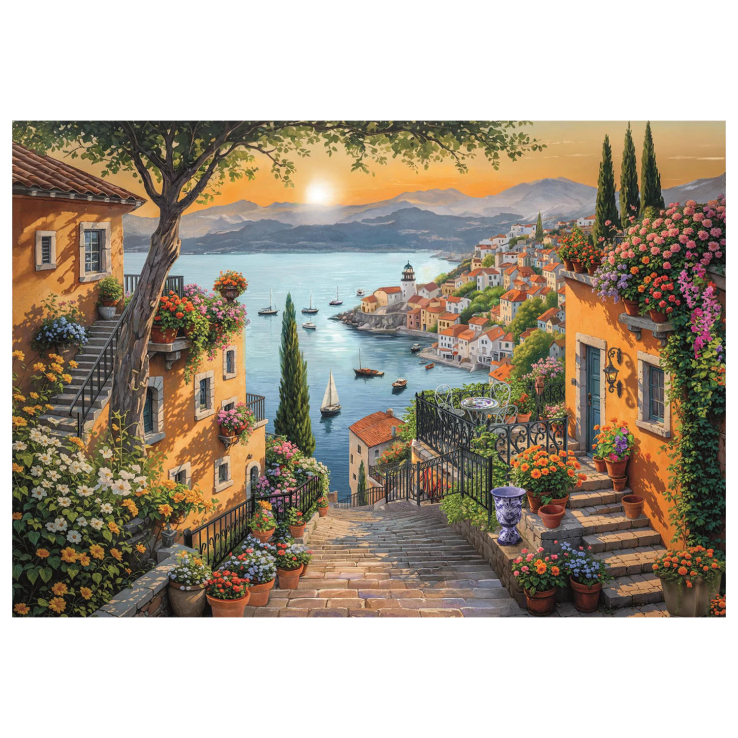 Harbor Steps 1500 Teile Puzzle Produktfoto