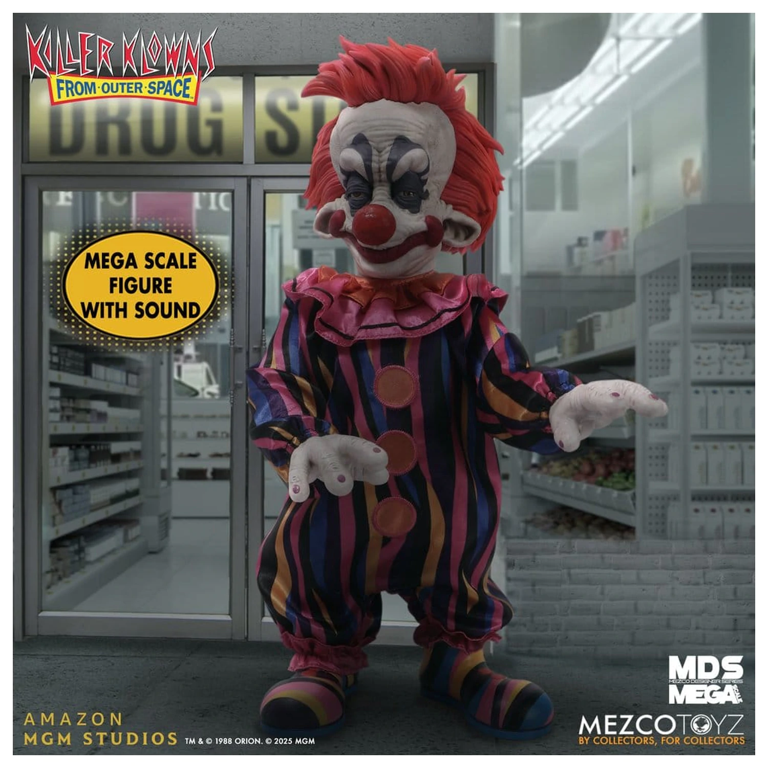 Killer Klowns from Outer Space MDS Mega Scale Puppe Rudy 38 cm Produktfoto