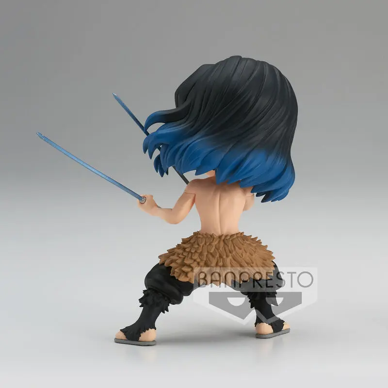 Demon Slayer Kimetsu no Yaiba Q Posket Mini Figur Inosuke Hashibira II Ver. A 13 cm Produktfoto