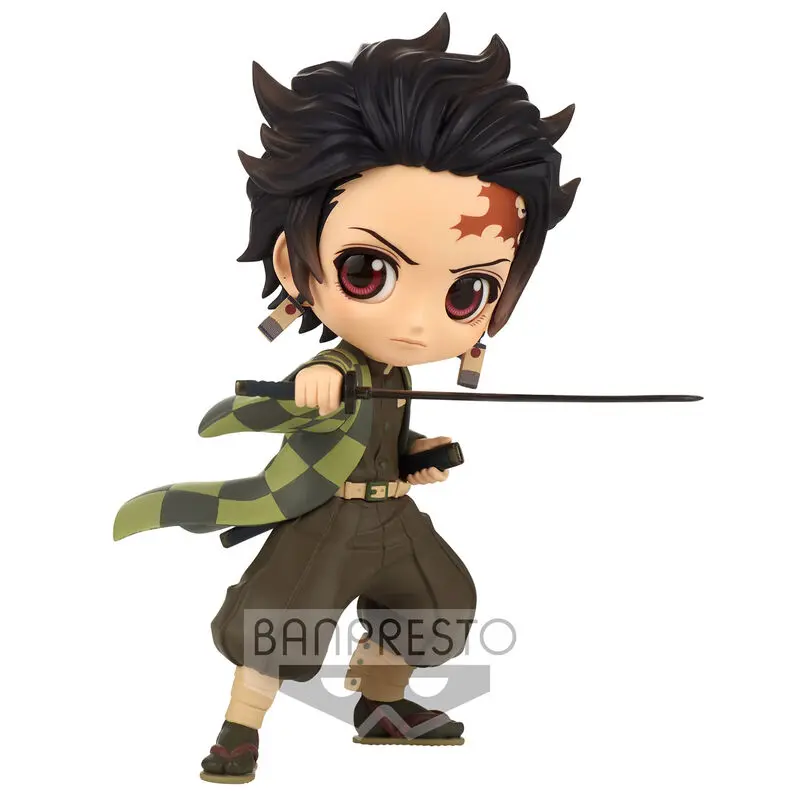 Demon Slayer Kimetsu no Yaiba Q Posket Minifigur Tanjiro Kamado III Ver. B 13 cm Produktfoto