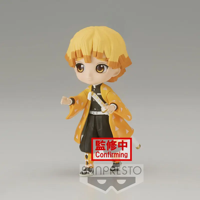 Demon Slayer Kimetsu No Yaiba Zenitsu Agatsuma Q posket petit Figur 7cm termékfotó