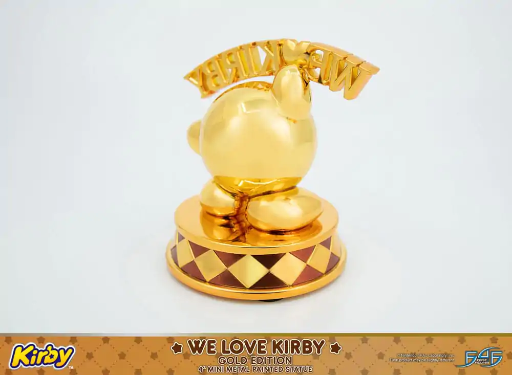 Kirby DieCast Statue We Love Kirby Gold Edition 10 cm Produktfoto