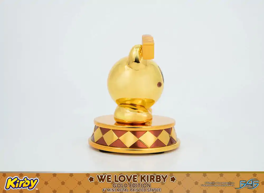 Kirby DieCast Statue We Love Kirby Gold Edition 10 cm Produktfoto