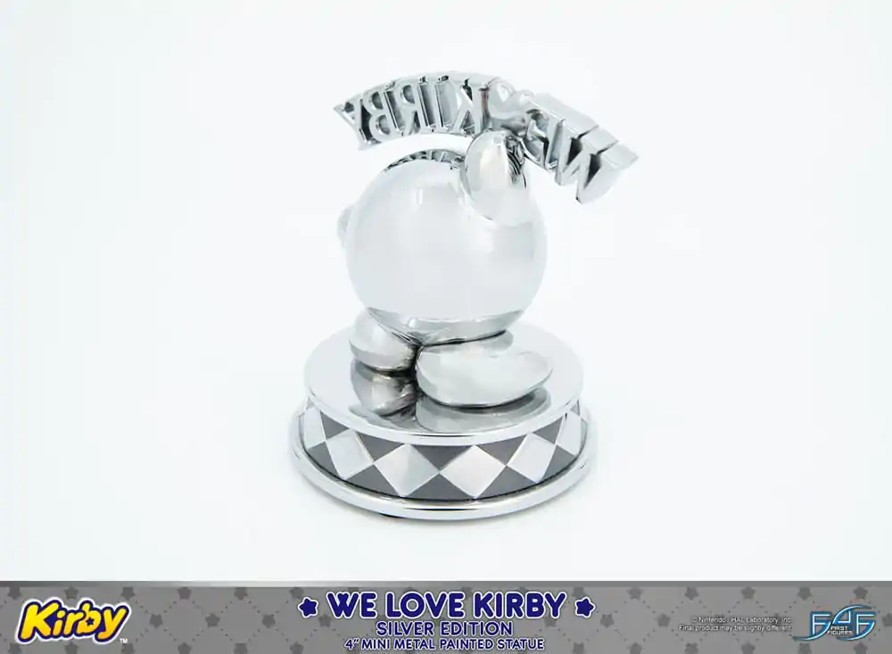 Kirby DieCast Statue We Love Kirby Silver Edition 10 cm termékfotó