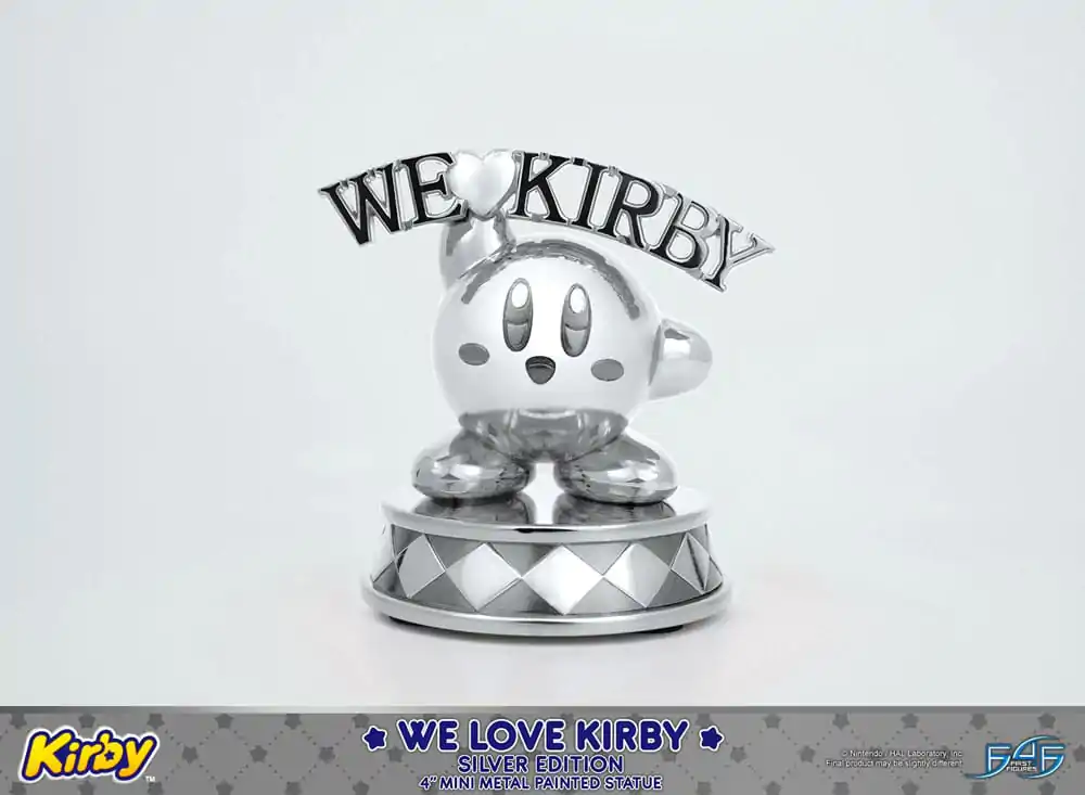 Kirby DieCast Statue We Love Kirby Silver Edition 10 cm termékfotó