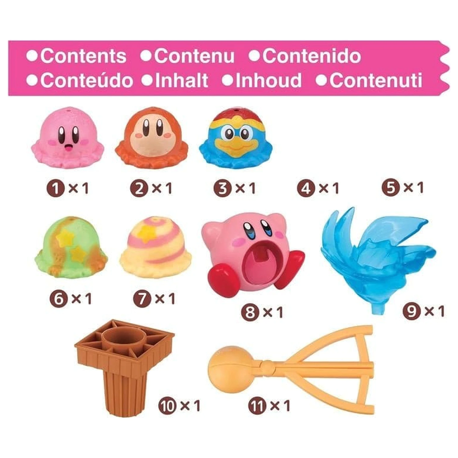 Kirby Spiel Eis Stapelturm Produktfoto