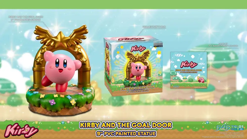 Kirby PVC Statue Kirby and the Goal Door 24 cm Produktfoto