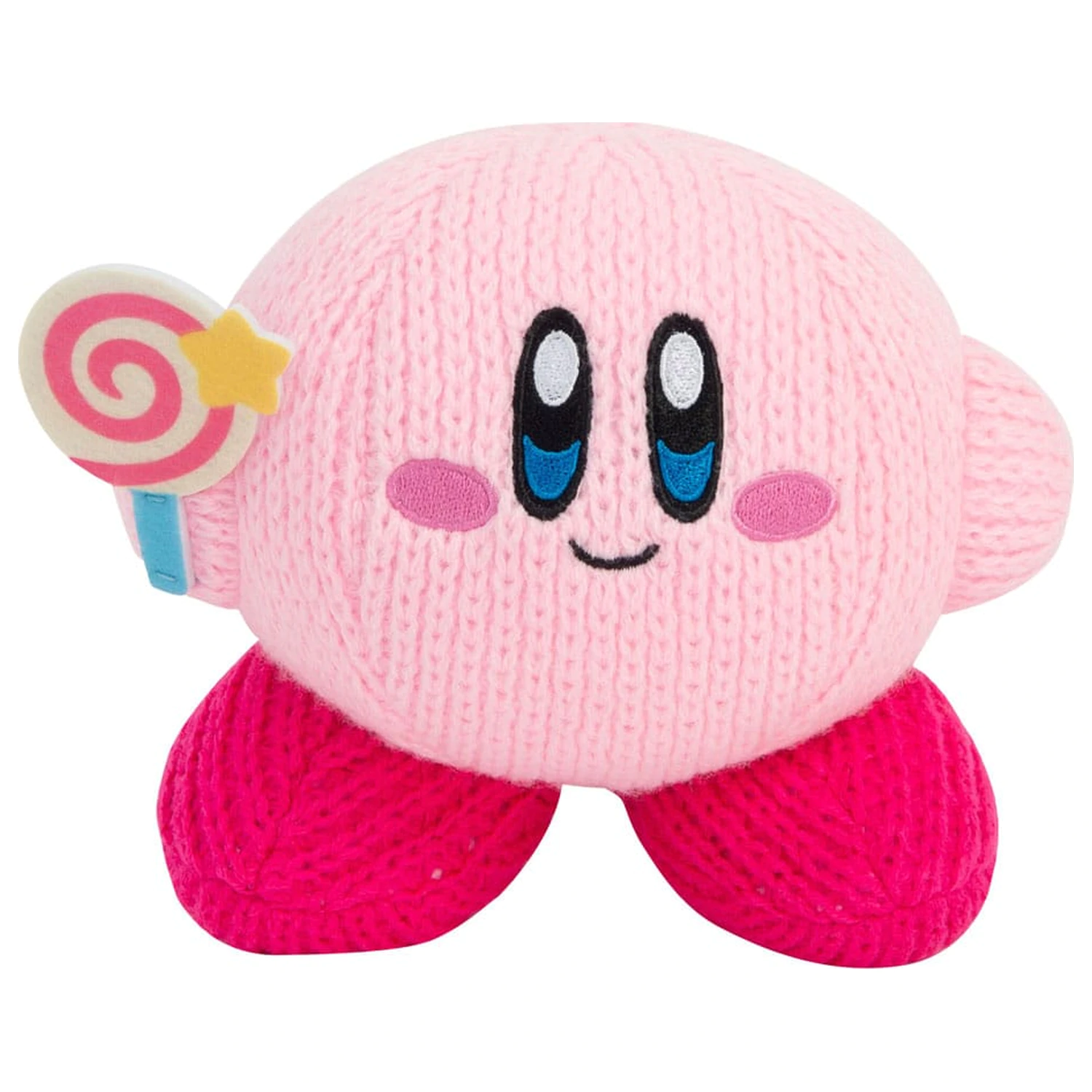 Kirby Nuiguru-Knit Plüsch Figur Kirby with Invincible Candy Wand Produktfoto