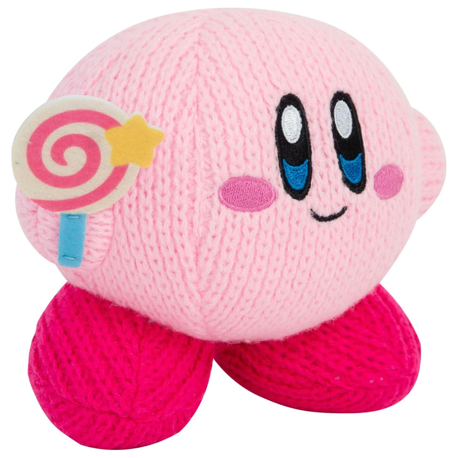 Kirby Nuiguru-Knit Plüsch Figur Kirby with Invincible Candy Wand Produktfoto