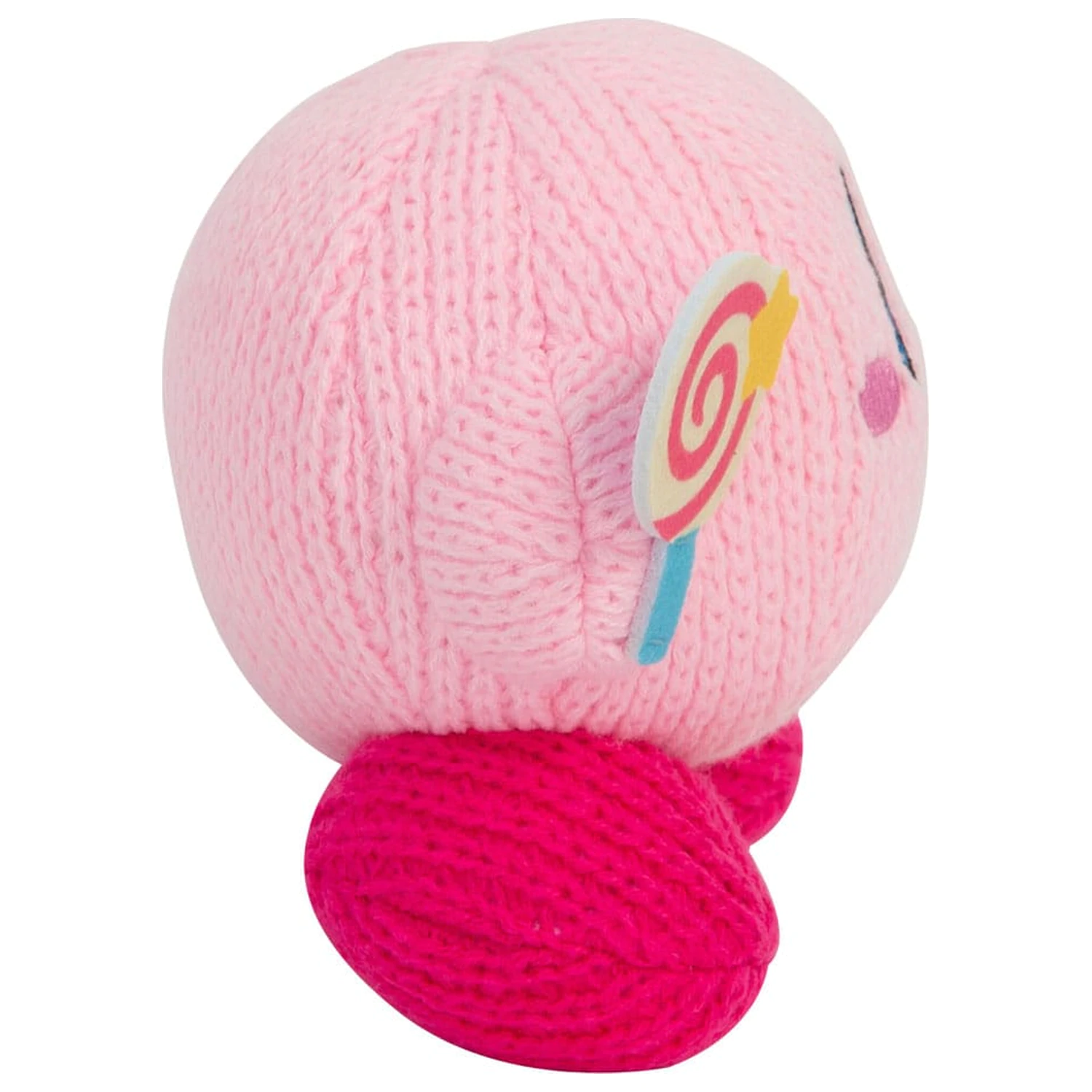 Kirby Nuiguru-Knit Plüsch Figur Kirby with Invincible Candy Wand Produktfoto