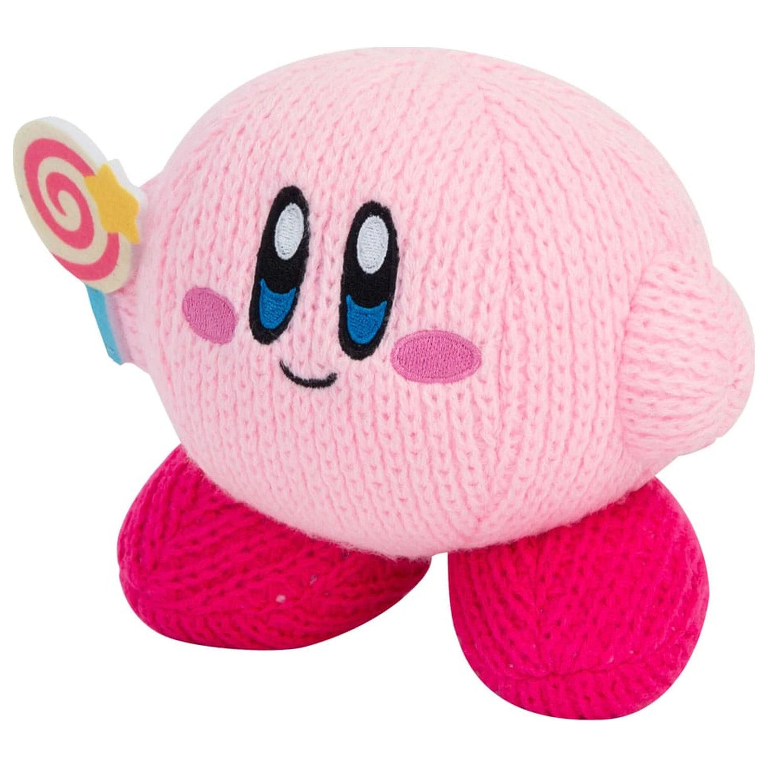 Kirby Nuiguru-Knit Plüsch Figur Kirby with Invincible Candy Wand Produktfoto