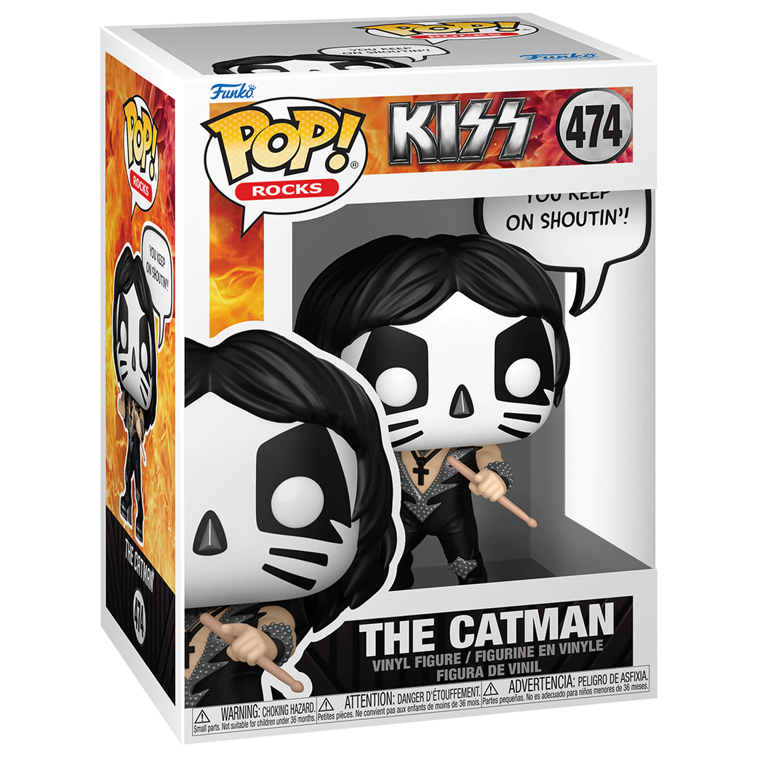 KISS Funko POP! Sayings Vinyl Figur The Catman(R&R All Night) 9 cm Produktfoto