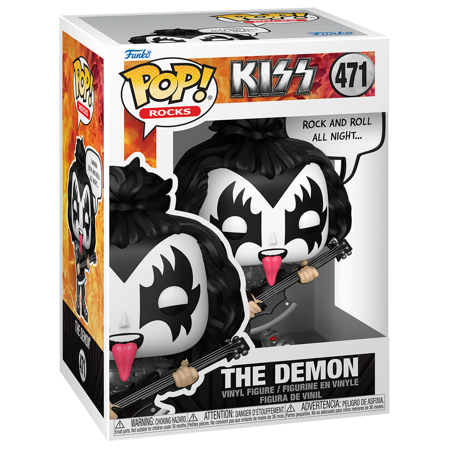 KISS Funko POP! Sayings Vinyl Figur The Demon(R&R All Night) 9 cm Produktfoto