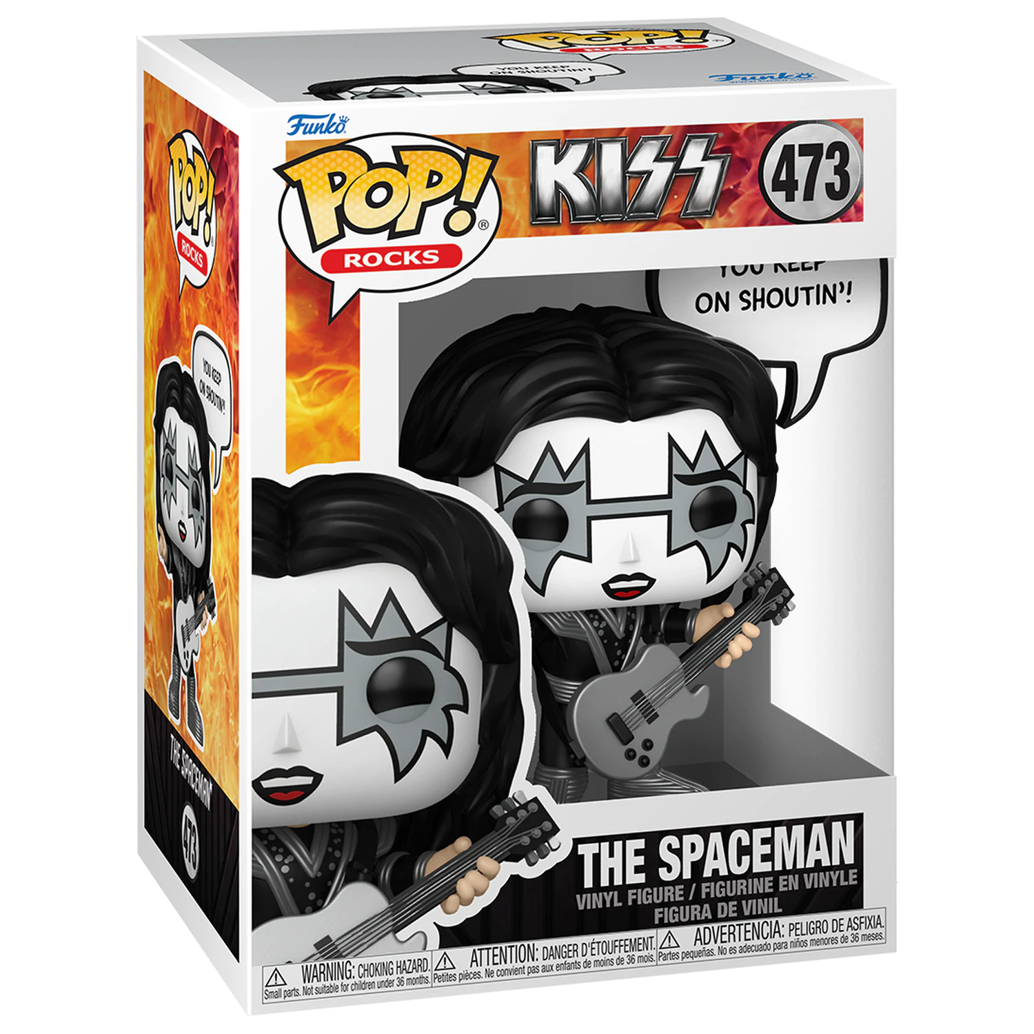 KISS Funko POP! Sayings Vinyl Figur The Spaceman(R&R All Night) 9 cm Produktfoto