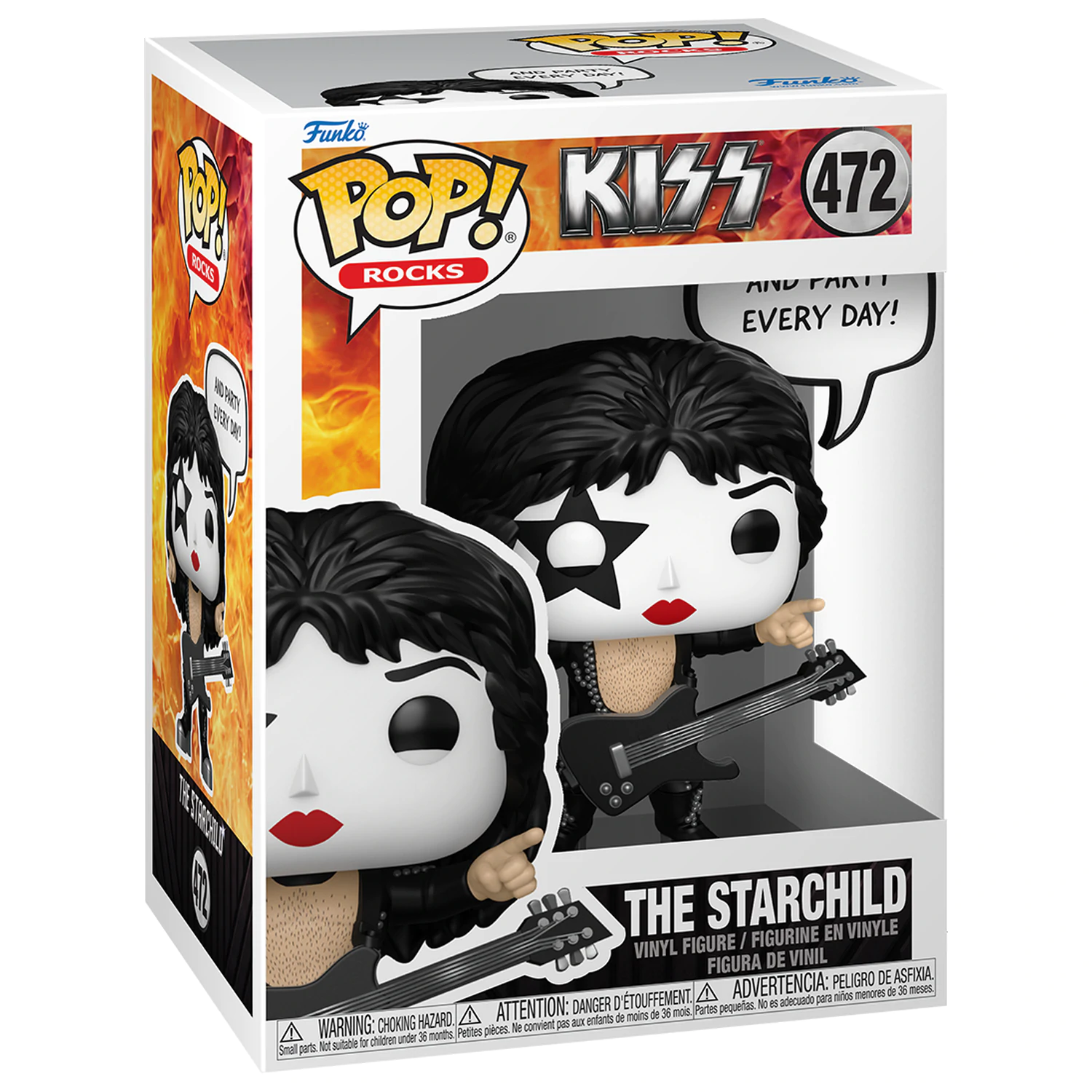 KISS Funko POP! Sayings Vinyl Figur The Starchild (R&R All Night) 9 cm Produktfoto