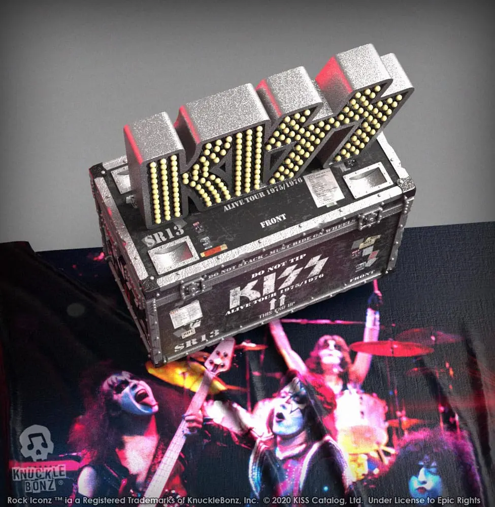 Kiss Rock Ikonz On Tour Road Case Statue & Bühnenhintergrund Set Alive! Tour termékfotó