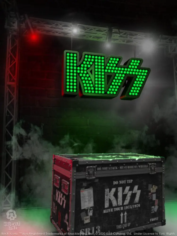 Kiss Rock Ikonz On Tour Road Case Statue & Bühnenhintergrund Set Alive! Tour termékfotó