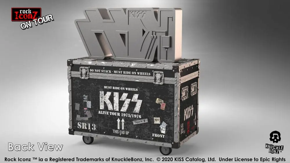 Kiss Rock Ikonz On Tour Road Case Statue & Bühnenhintergrund Set Alive! Tour termékfotó