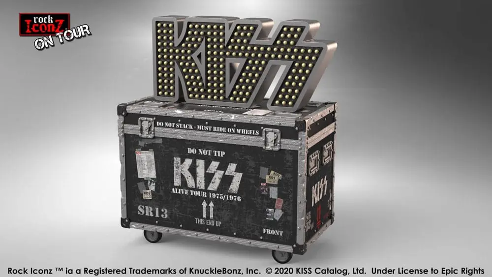 Kiss Rock Ikonz On Tour Road Case Statue & Bühnenhintergrund Set Alive! Tour termékfotó