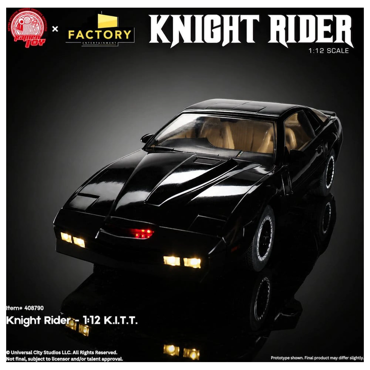 Knight Rider Action-Figur 1/12 K.I.T.T. mit Michael Knight Produktfoto