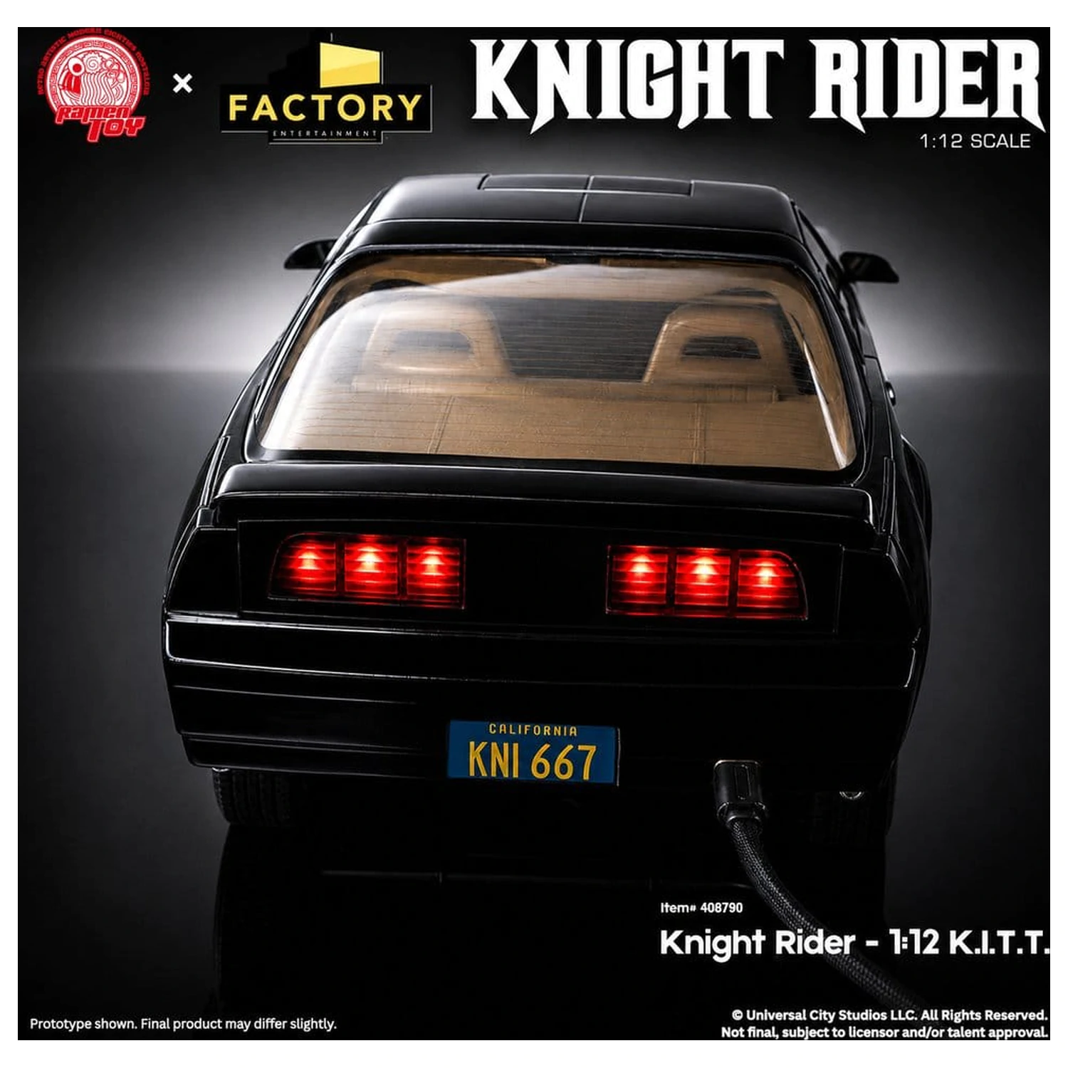 Knight Rider Action-Figur 1/12 K.I.T.T. mit Michael Knight Produktfoto