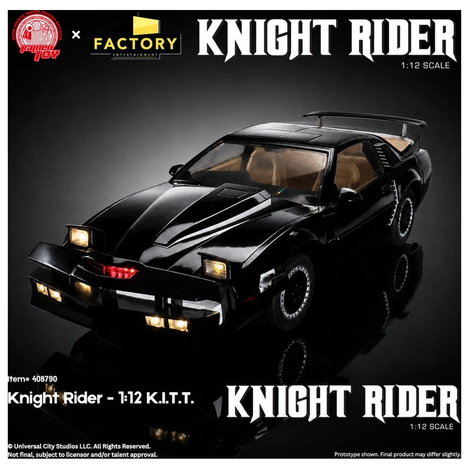 Knight Rider Action-Figur 1/12 K.I.T.T. mit Michael Knight Produktfoto