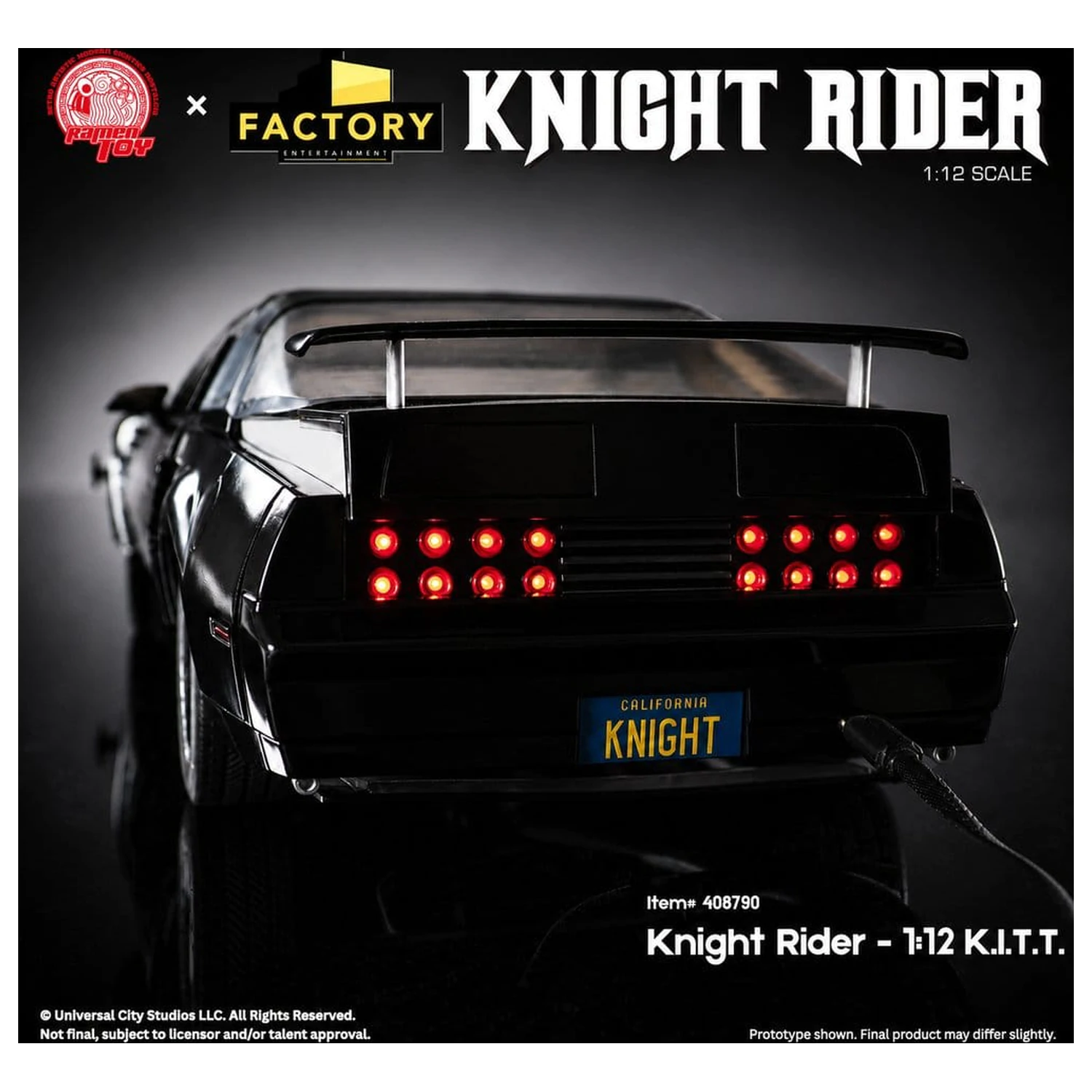 Knight Rider Action-Figur 1/12 K.I.T.T. mit Michael Knight Produktfoto