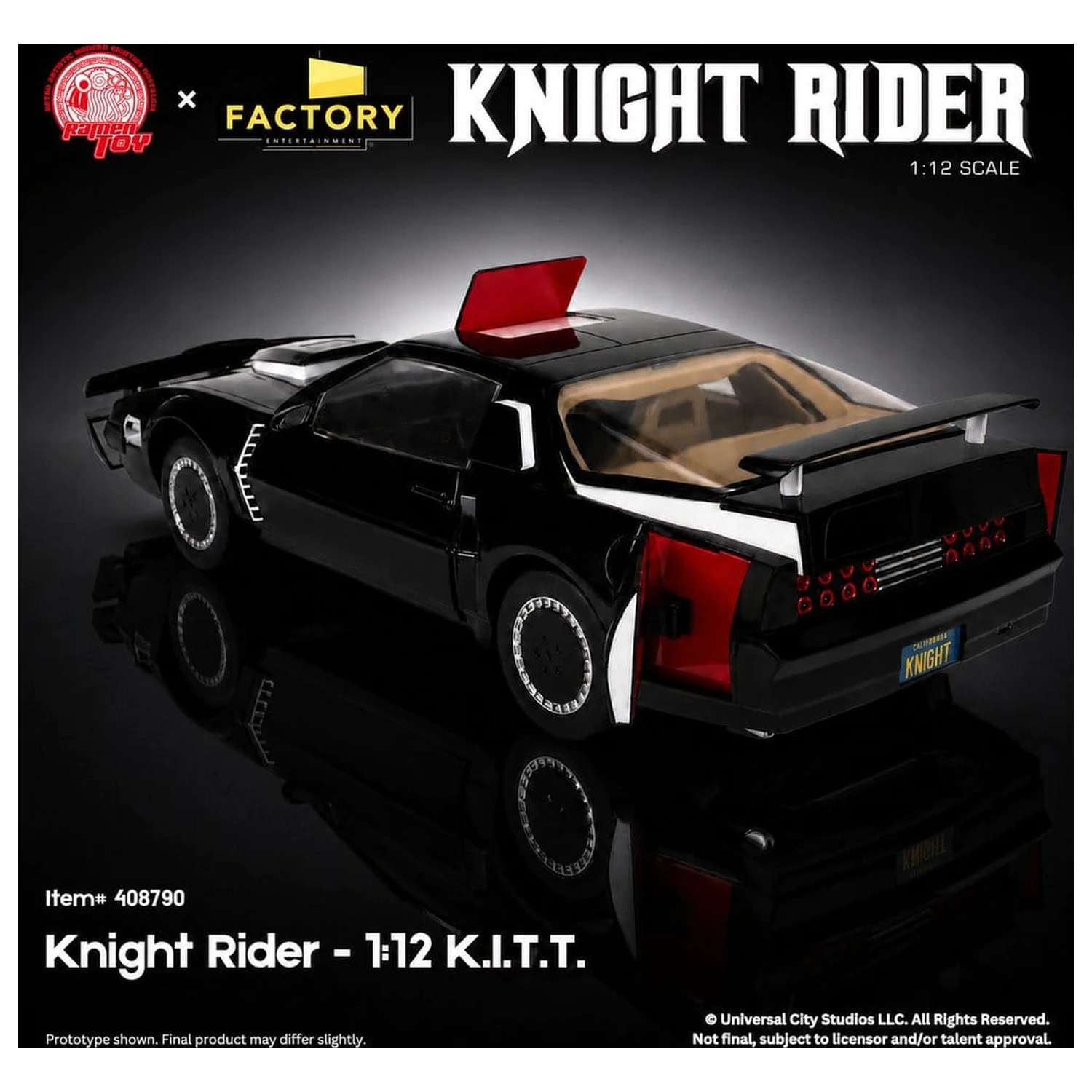Knight Rider Action-Figur 1/12 K.I.T.T. mit Michael Knight Produktfoto