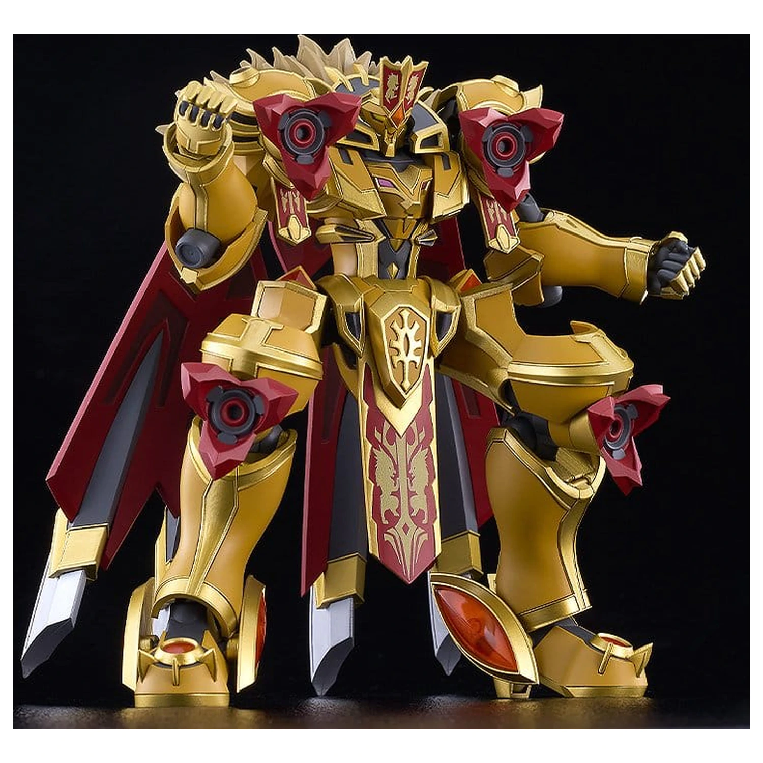 Knight's & Magic Moderoid Plastikmodell Bausatz Goldleo 135mm Produktfoto