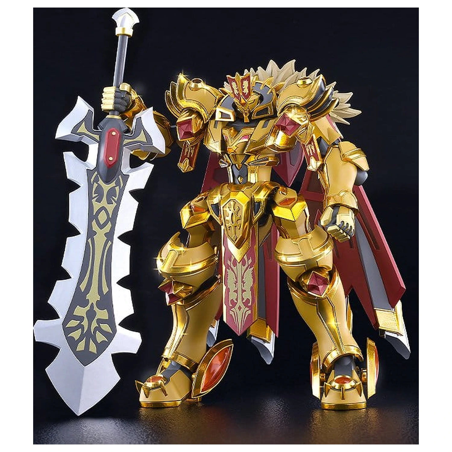 Knight's & Magic Moderoid Plastikmodell Bausatz Goldleo: Royal Metallic Ver. 14 cm Produktfoto