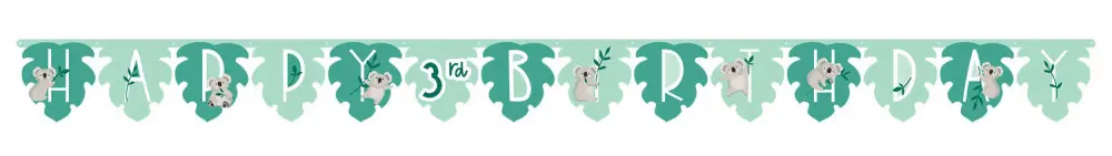 Koala Happy Birthday Riesenbanner 320 cm Produktfoto
