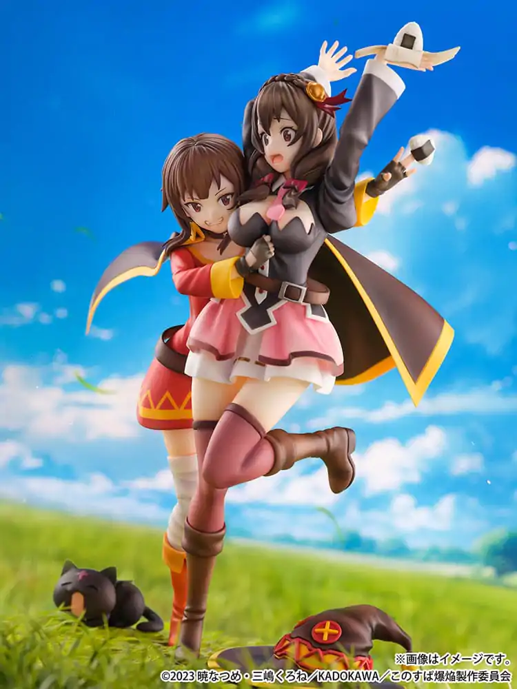 Konosuba: God's Blessing on This Wonderful World! SHIBUYA SCRAMBLE FIGURE PVC Statue 1/6 Megumin & Yunyun Futari wa Otomodachi Ver. 26 cm termékfotó