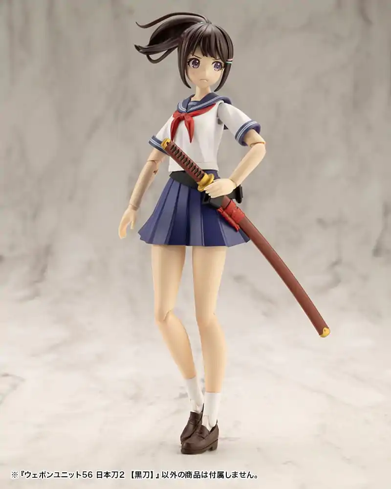 Kotobukiya M.S.G. Model Kit Heavy Weapon Unit 56 Japanese Sword 2 Black Sword Produktfoto