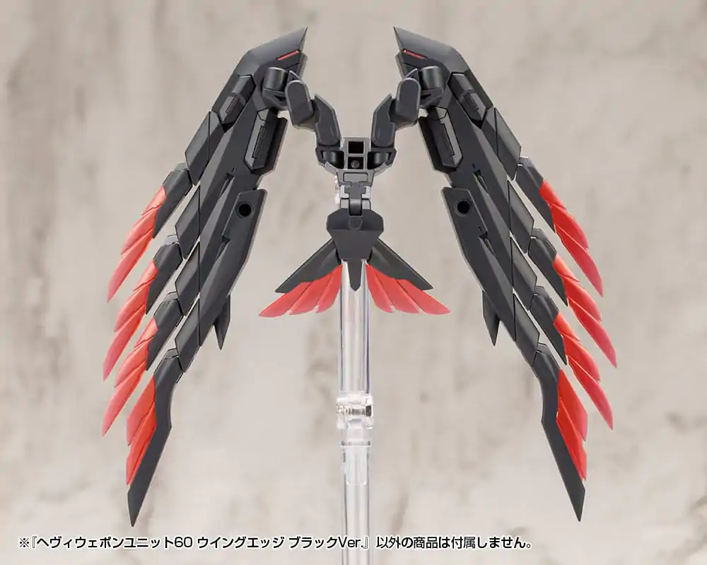 Kotobukiya M.S.G. Model Kit Zubehör Set Heavy Weapon Unit 60 Wing Edge Black Ver. Produktfoto