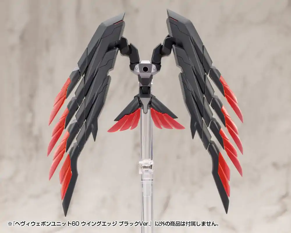 Kotobukiya M.S.G. Model Kit Zubehör Set Heavy Weapon Unit 60 Wing Edge Black Ver. Produktfoto