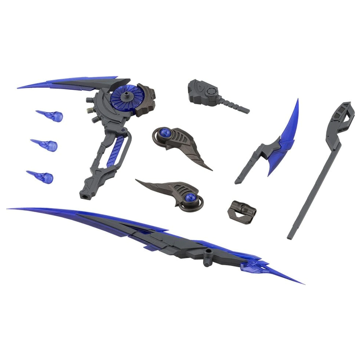 Kotobukiya M.S.G. Modellbausatz Zubehör-Set Heavy Weapon Unit 69 Evil Scythe Gray Ver. Produktfoto