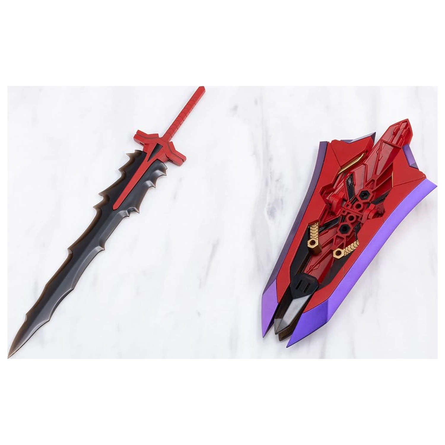 Kotobukiya M.S.G. Modell Bausatz Zubehör Set Heavy Weapon Unit 79 Knight Master Sword Chaos Ver. Produktfoto