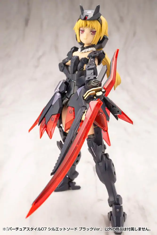 Kotobukiya M.S.G. Modellbausatz Zubehör-Set Virtuous Style 06 Silhouette Sword Black Ver. Produktfoto