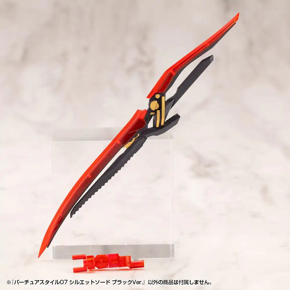 Kotobukiya M.S.G. Modellbausatz Zubehör-Set Virtuous Style 06 Silhouette Sword Black Ver. Produktfoto