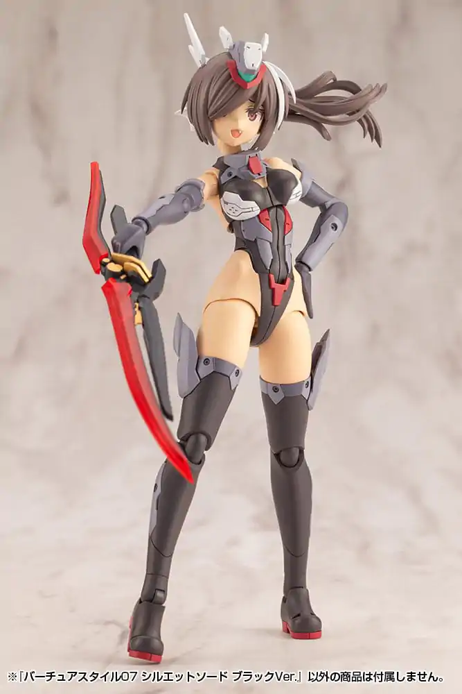 Kotobukiya M.S.G. Modellbausatz Zubehör-Set Virtuous Style 06 Silhouette Sword Black Ver. Produktfoto