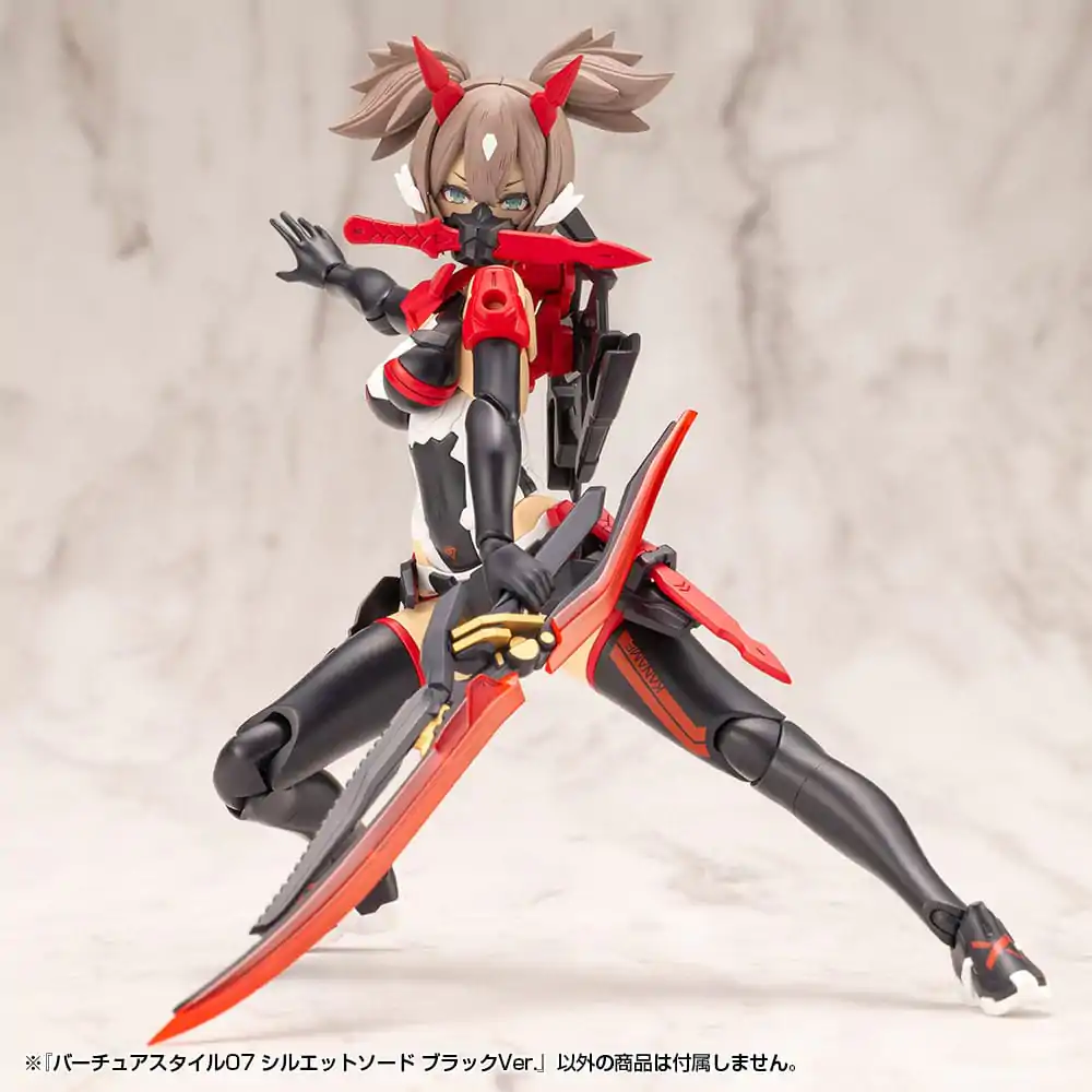 Kotobukiya M.S.G. Modellbausatz Zubehör-Set Virtuous Style 06 Silhouette Sword Black Ver. Produktfoto