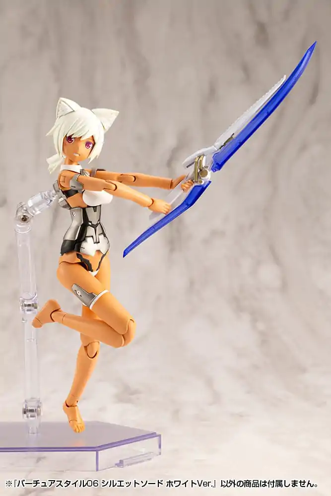 Kotobukiya M.S.G. Modellbausatz Zubehör Set Virtuous Style 06 Silhouette Sword White Ver. Produktfoto