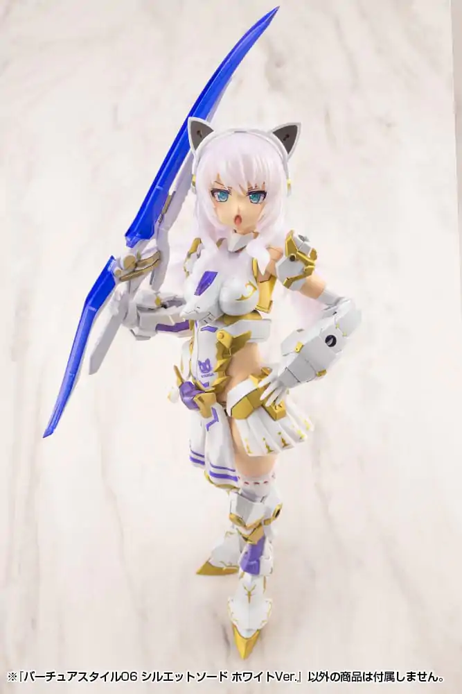Kotobukiya M.S.G. Modellbausatz Zubehör Set Virtuous Style 06 Silhouette Sword White Ver. Produktfoto